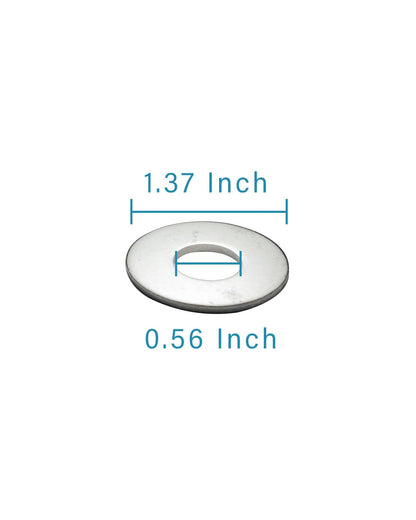 IMScrews 1/2" USS Large Flat Washers 304 Stainless Steel Washers (Pack of 10) - Durable, Rust-Resistant, Heavy Duty, Essential Hardware for Construction and DIY Projects - image 3