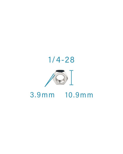 1/4-28 Hex Nuts - IMScrews 304 Stainless Steel Hex Nuts - Corrosion-Resistant Fasteners for Diverse Projects Pack of 100 - image 3