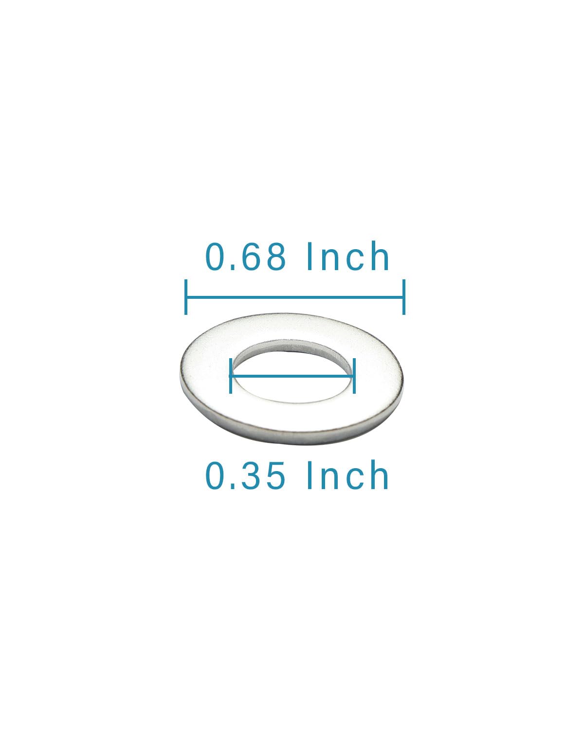 IMScrews 5/16 Inch SAE Flat Washers - Pack of 100 - Premium 304 Stainless Steel Washers for Reliable Fastening - image 3