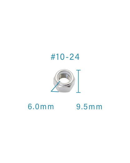 #10-24 Locknuts - IMScrews 304 Stainless Steel Hardware Locknuts - Durable and Rust-Resistant Fasteners for Home Repairs and Professional Projects Pack of 25 - image 3