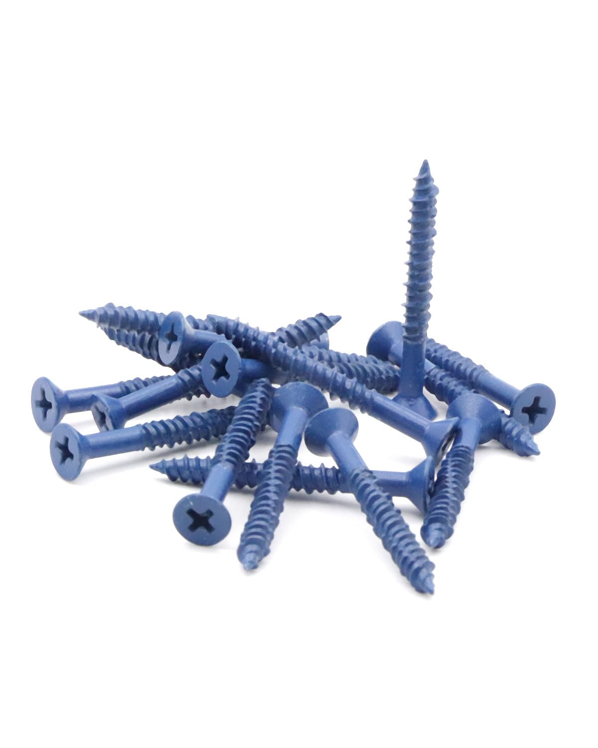 IMScrews 3/16" x 1-3/4" Blue Flat Head Concrete Screws, High-Low Thread, Durable Anchors, 10 Pack for Light Masonry Projects - image 6
