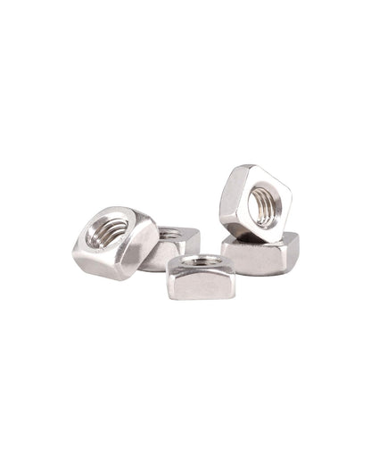 IMSCREWS M5-0.8 Square Nuts 304 Stainless Steel Metric Fasteners 50 Pcs, 7.8mm Width Anti-Rotation Flat Nut for Aluminum Extrusion Profile, Outdoor Structure Assembly and Home DIY Repair - image 4