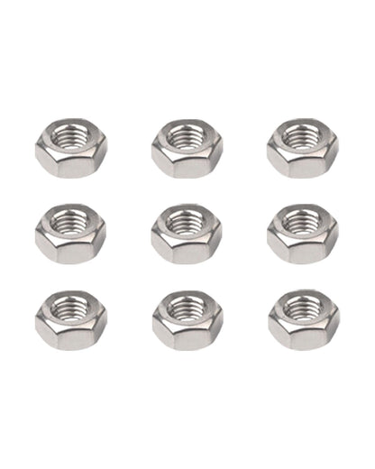 M10-1.5 Hex Nuts - IMScrews 304 Stainless Steel Hex Nuts - Durable, Rust-Resistant Fasteners for Home Repair and Professional Projects Pack of 5