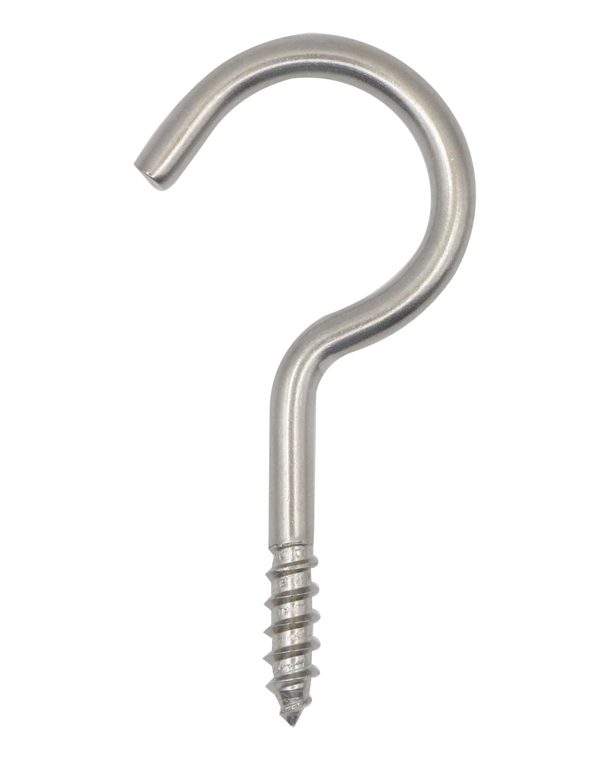 IMSCREWS 3-1/8" 304 Stainless Steel Screw Eyes (10-Pack) ¨C Screws in Hooks for Hammock Stands, Indoor Ceilings, and Outdoor Use