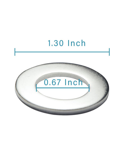 IMSCREWS 5/8 Inch SAE Flat Washers 304 Stainless Steel 0.67 Inch ID 1.3 Inch OD Polished Metal Washers for Automotive and Construction 25 Pack - image 3