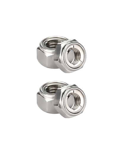 M10-1.5 Locknuts - IMScrews 304 Stainless Steel Locknuts - Durable Hardware for Home Repairs and Professional Projects Pack of 20