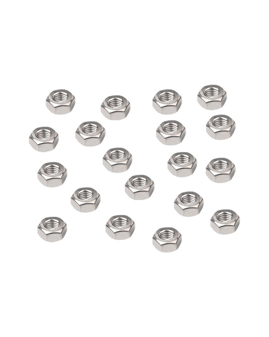 M6-1.0 Hex Nuts - IMScrews 304 Stainless Steel Hex Nuts - Durable, Rust-Resistant Fasteners for Home Repair and Professional Projects Pack of 25