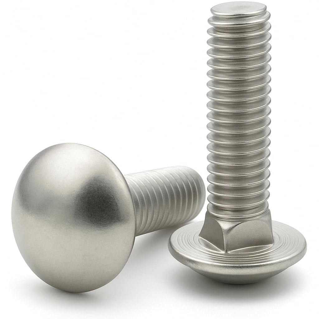 IMSCREWS 1/4-20 x 2-1/4 Carriage Bolts, 304 Stainless Steel (18-8), Full Thread Precision Fasteners for Outdoor Furniture & Fencing, 5 PCS - image 3