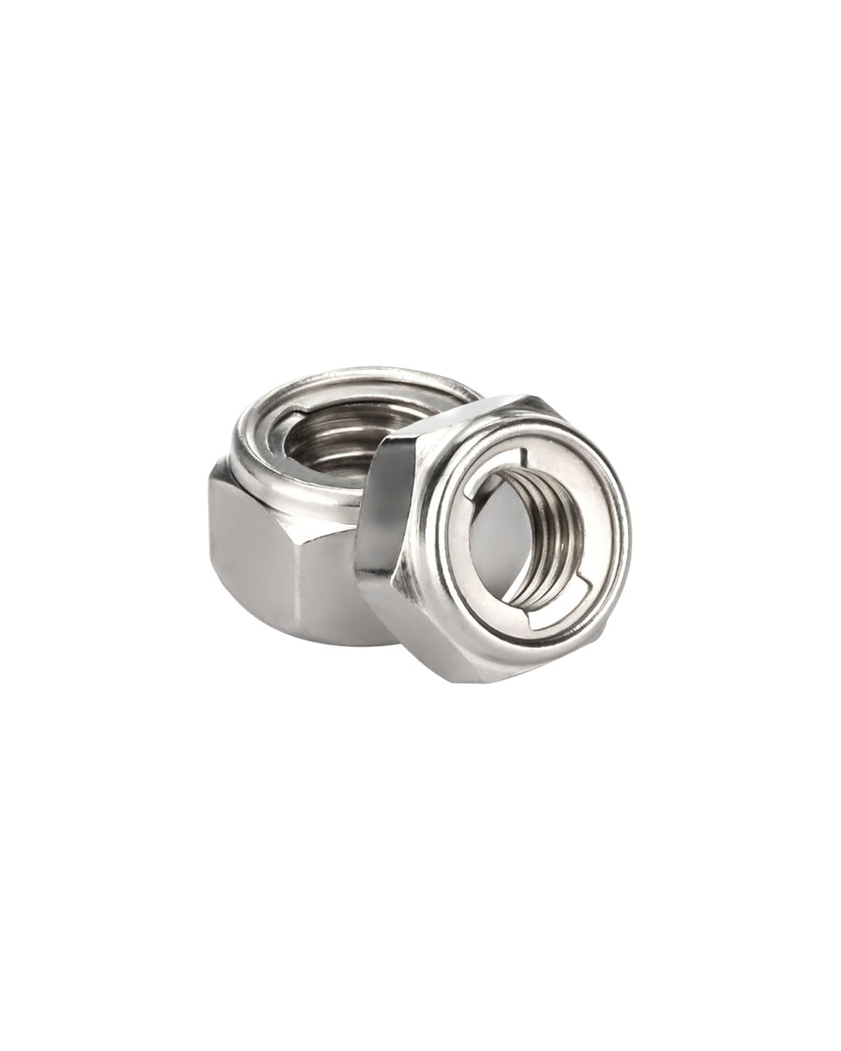 M12-1.75 Locknuts - IMScrews 304 Stainless Steel Locknuts - Durable Hardware for Home Repairs and Professional Projects Pack of 20
