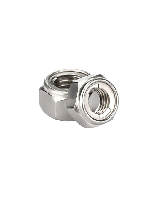 M12-1.75 Locknuts - IMScrews 304 Stainless Steel Locknuts - Durable Hardware for Home Repairs and Professional Projects Pack of 10