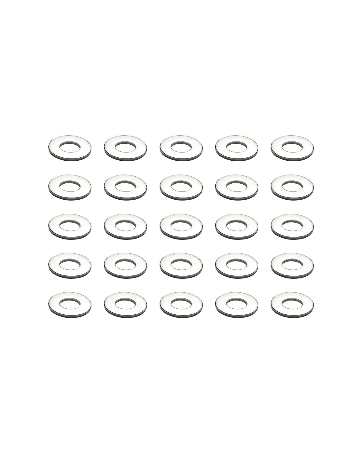 IMScrews M6 304 Stainless Steel Flat Washers for Bolts and Screws - Pack of 200 - Durable Hardware Essentials