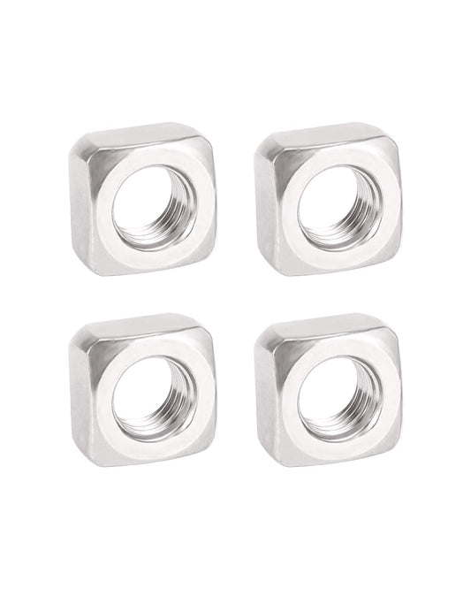 M10-1.5 Square Nuts - IMScrews 304 Stainless Steel Square Nuts - Durable Fasteners for Home Repairs and Professional Engineering Pack of 5