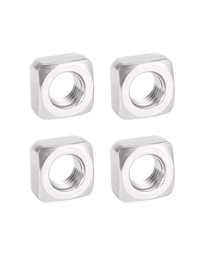 M10-1.5 Square Nuts - IMScrews 304 Stainless Steel Square Nuts - Durable Fasteners for Home Repairs and Professional Engineering Pack of 10
