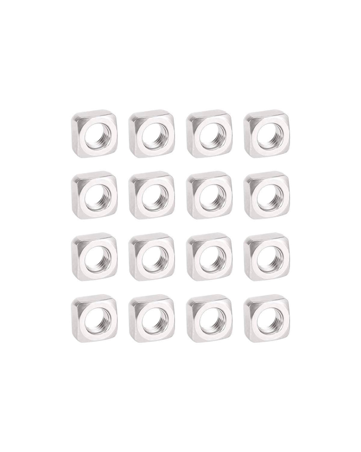 M5-0.8 Square Nuts - IMScrews 304 Stainless Steel Square Nuts - Durable Fasteners for Home Repairs and Professional Engineering Pack of 200