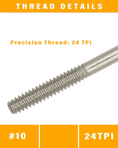 304 Stainless Steel Eye Bolts #10-24, 4.0x18x65mm, Pack of 50 ¨C Heavy Duty, Rust-Resistant, for Industrial, Marine, and Outdoor Applications by IMSCREWS - image 3