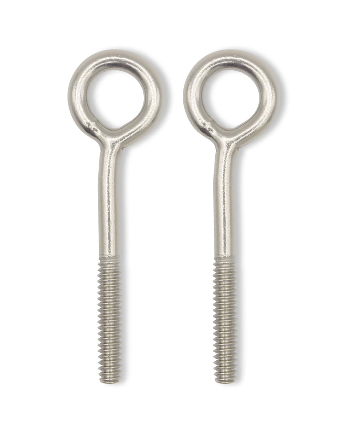 304 Stainless Steel Eye Bolts #10-24, 4.0x18x65mm, Pack of 50 ¨C Heavy Duty, Rust-Resistant, for Industrial, Marine, and Outdoor Applications by IMSCREWS