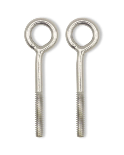 304 Stainless Steel Eye Bolts #10-24, 4.0x18x65mm, Pack of 50 ¨C Heavy Duty, Rust-Resistant, for Industrial, Marine, and Outdoor Applications by IMSCREWS