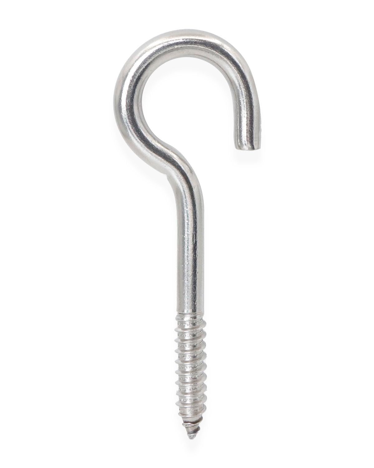 IMSCREWS 10 Pcs Screw Eyes, 4.7 Inch 304 Stainless Steel Self Tapping Eye Screws, Heavy Duty Bolts for Wood, Secure Cables and Hammock Stands, Suitable for Indoor & Outdoor Use
