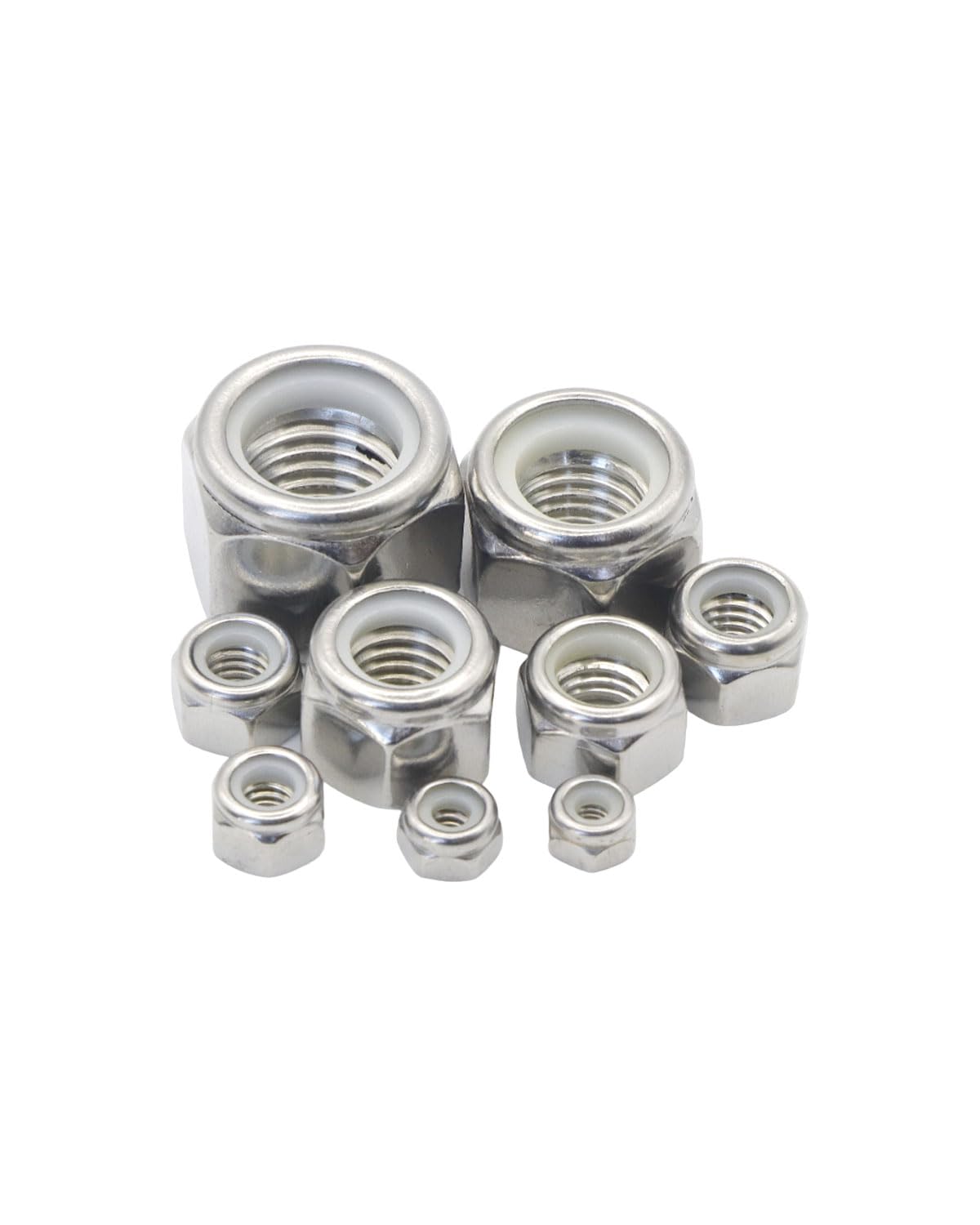 5/8-11 Locknuts - IMScrews 304 Stainless Steel Hardware Locknuts - Durable and Rust-Resistant Fasteners for Home Repairs and Professional Projects Pack of 10 - image 4