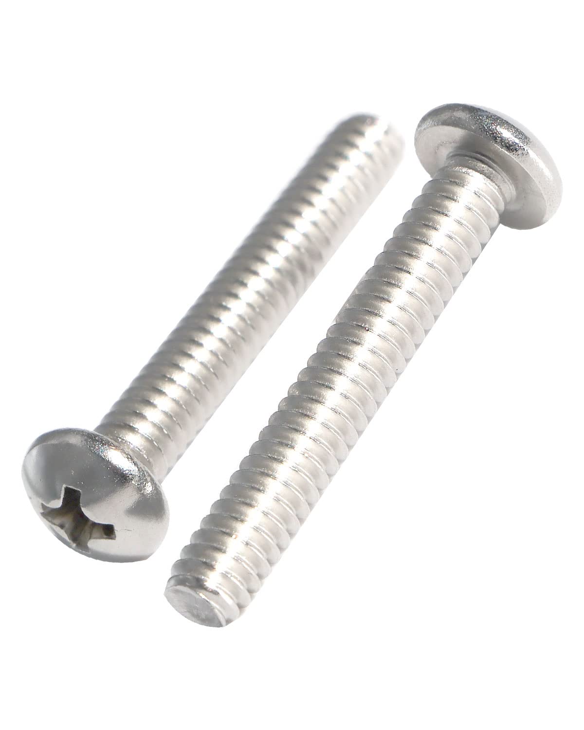 IMScrews #10-24 x 1-1/4" Phillips Pan Head Machine Screws, 304 Stainless Steel Bolts, Pack of 50