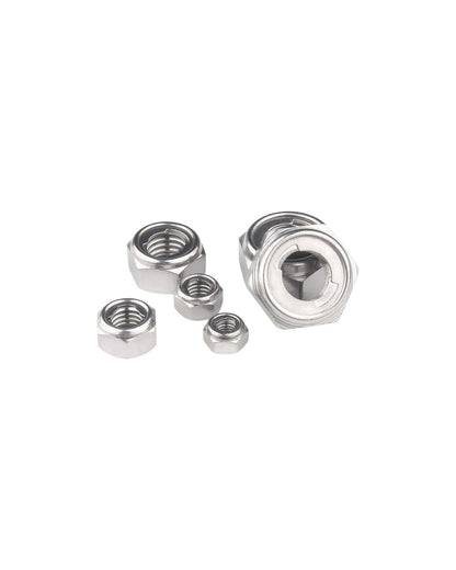 M6-1.0 Locknuts - IMScrews 304 Stainless Steel Locknuts - Durable Hardware for Home Repairs and Professional Projects Pack of 100 - image 5