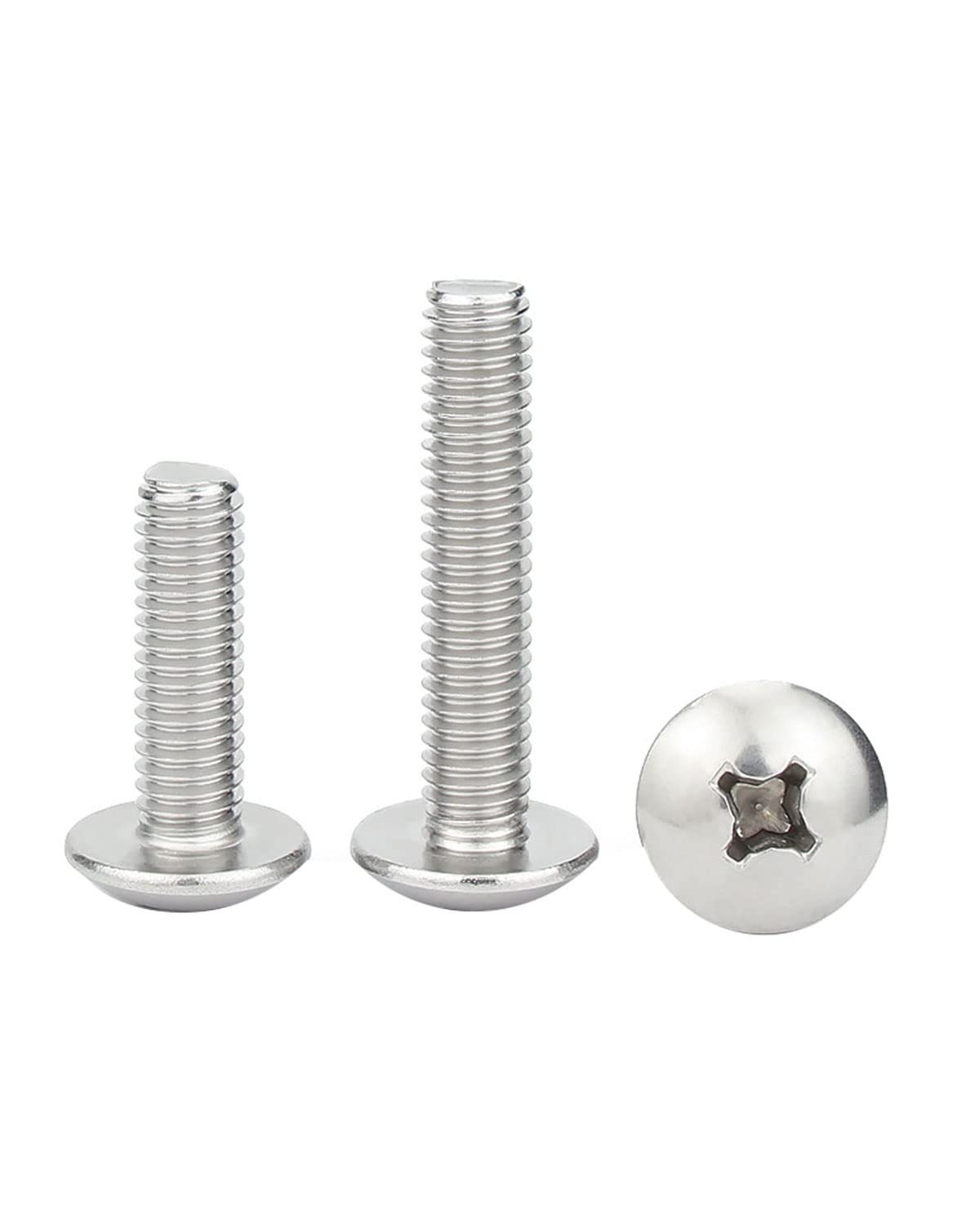 IMScrews M4-0.7 x 18mm Phillips Truss Head Bolts Screws, 304 Stainless Steel Machine Screws Pack of 50 - image 5