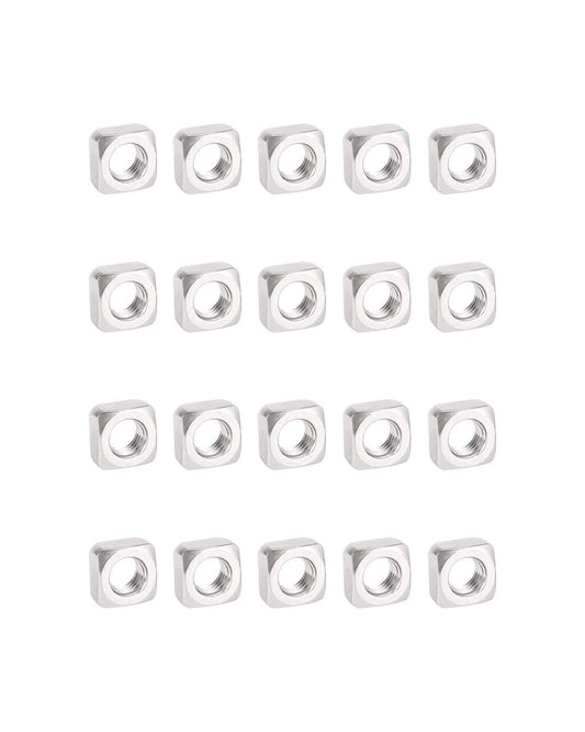 M4-0.7 Square Nuts - IMScrews 304 Stainless Steel Square Nuts - Durable Fasteners for Home Repairs and Professional Engineering Pack of 50