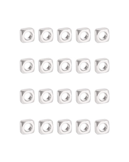 M4-0.7 Square Nuts - IMScrews 304 Stainless Steel Square Nuts - Durable Fasteners for Home Repairs and Professional Engineering Pack of 100