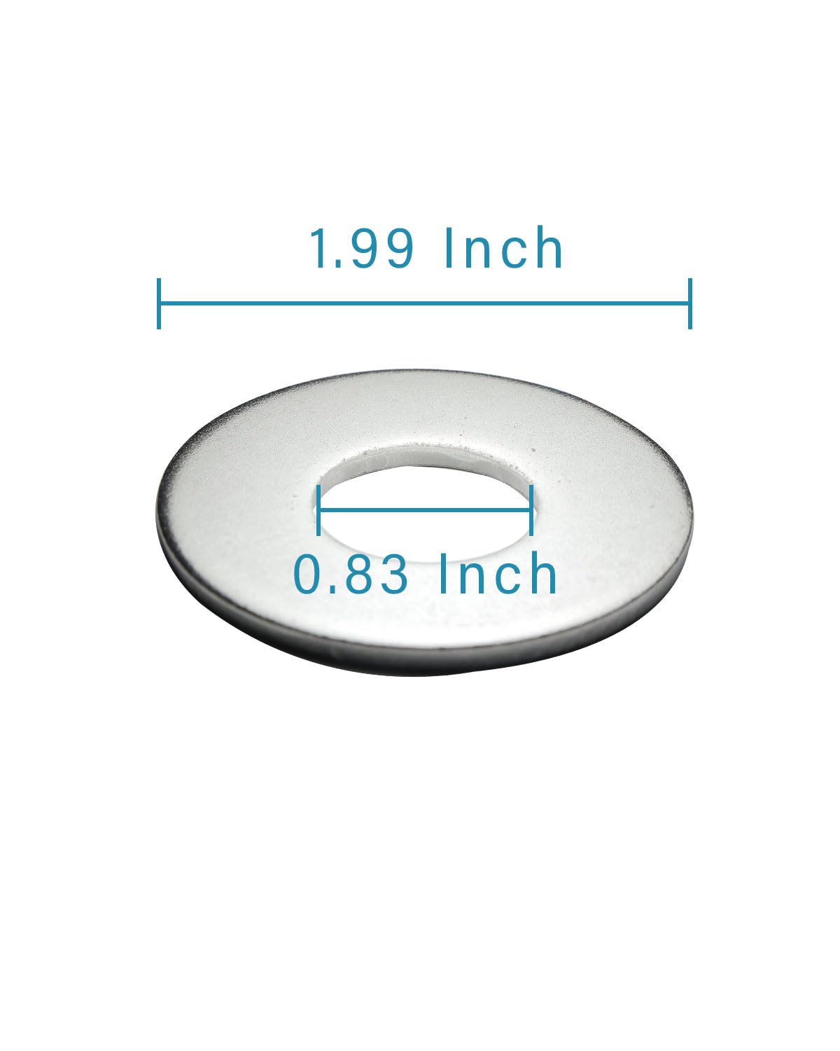 IMScrews 3/4" USS Large Flat Washers 304 Stainless Steel Washers (Pack of 10) - Durable, Rust-Resistant, Heavy Duty, Essential Hardware for Construction and DIY Projects - image 3