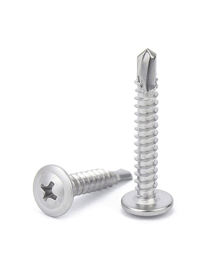 IMScrews Truss Washer Head Self Tapping Screws, 410 Stainless Steel #10 x 1-1/2" Sheet Metal Screws, Pack of 100 - image 4