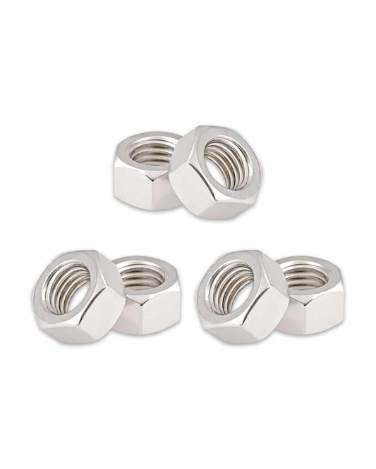 7/16-14 Hex Nuts - IMScrews Premium 304 Stainless Steel Hex Nuts - Versatile Fasteners for Household and Professional Projects Pack of 10
