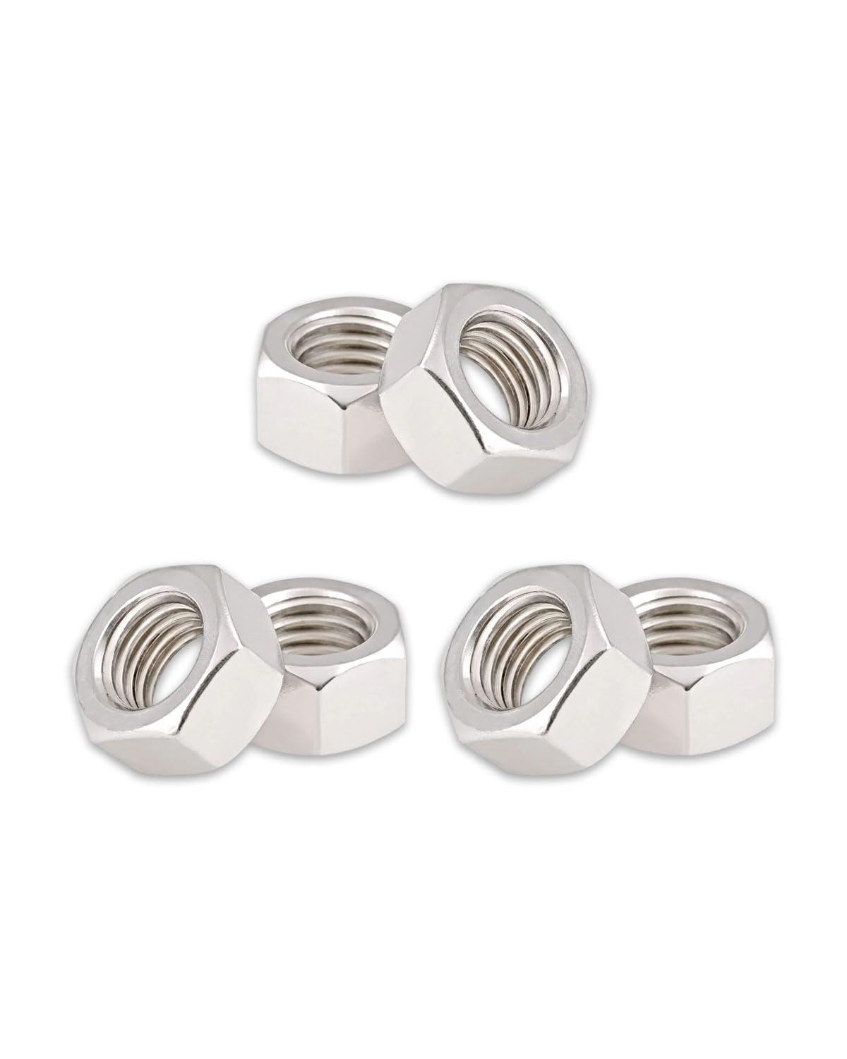 7/16-14 Hex Nuts - IMScrews Premium 304 Stainless Steel Hex Nuts - Versatile Fasteners for Household and Professional Projects Pack of 20