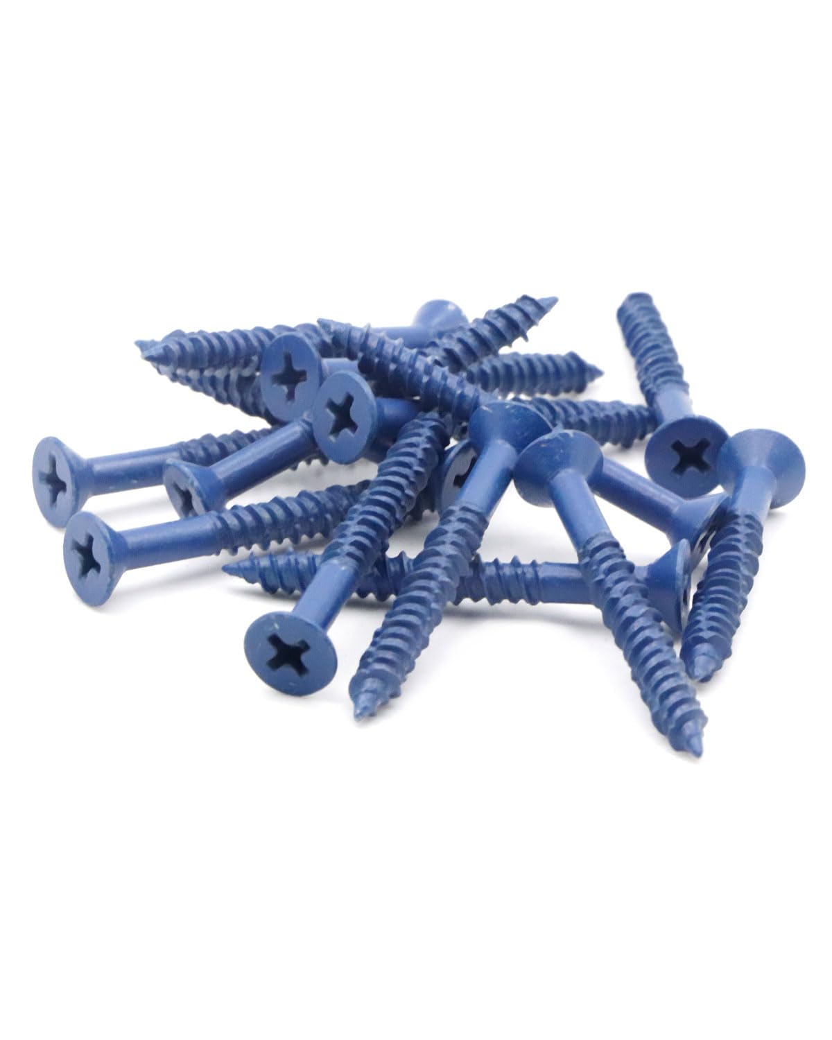 IMScrews 3/16" x 1-3/4" Blue Flat Head Concrete Screws, High-Low Thread, Durable Anchors, 25 Pack for Light Masonry Projects - image 5
