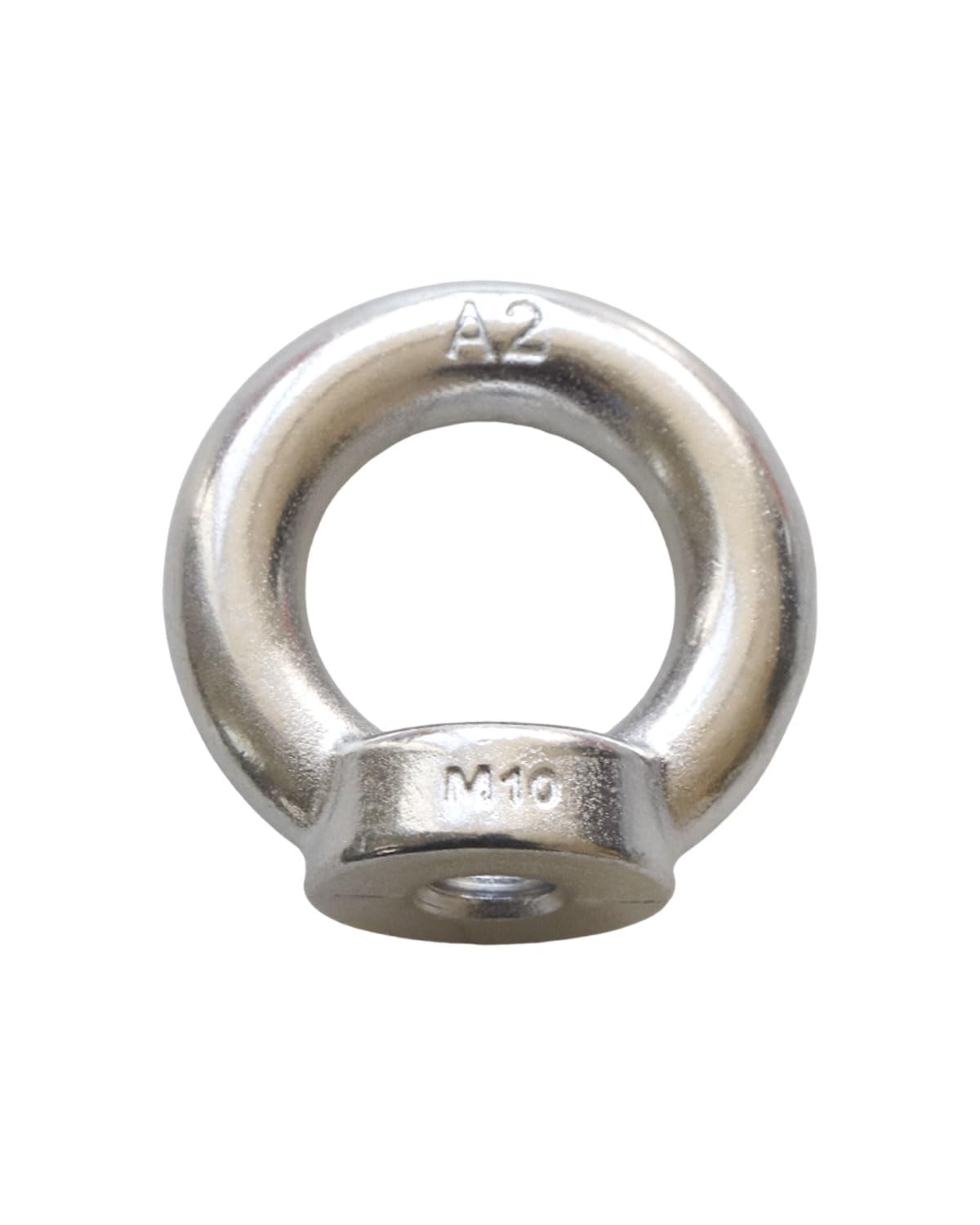 M10-1.5 Eye Nuts - IMScrews 304 Stainless Steel Eye Nuts - Resilient Hardware for Home Repairs and Professional Projects Pack of 4