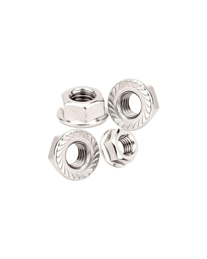 IMScrews 3/8-16 Flange Nuts 304 Stainless Steel Serrated Face Hex Lock Nuts for Automotive Industrial and Home Maintenance 50 Pack - image 6