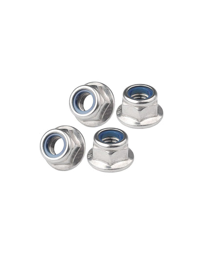 IMScrews M4 x 0.7 Flange Lock Nuts, 304 Stainless Steel Hex Nuts with Integrated Washer Base, DIN6926 Nylon Insert Lock Nuts for Vibration Resistance and Corrosion Protection, Pack of 50 - image 6