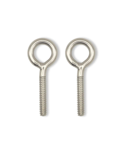 IMSCREWS 10Pcs #10-24 x 1.8" (46mm) Eye Bolts, 304 Stainless Steel Welded Closed Loop Eyelet, Burr-Free Machine Thread Fasteners for Light Rigging, Indoor & Outdoor