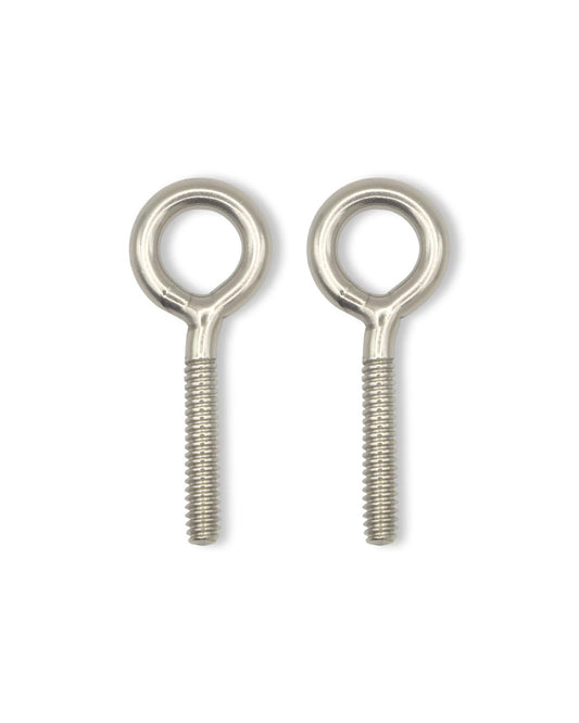 IMSCREWS 10Pcs #10-24 x 1.8" (46mm) Eye Bolts, 304 Stainless Steel Welded Closed Loop Eyelet, Burr-Free Machine Thread Fasteners for Light Rigging, Indoor & Outdoor
