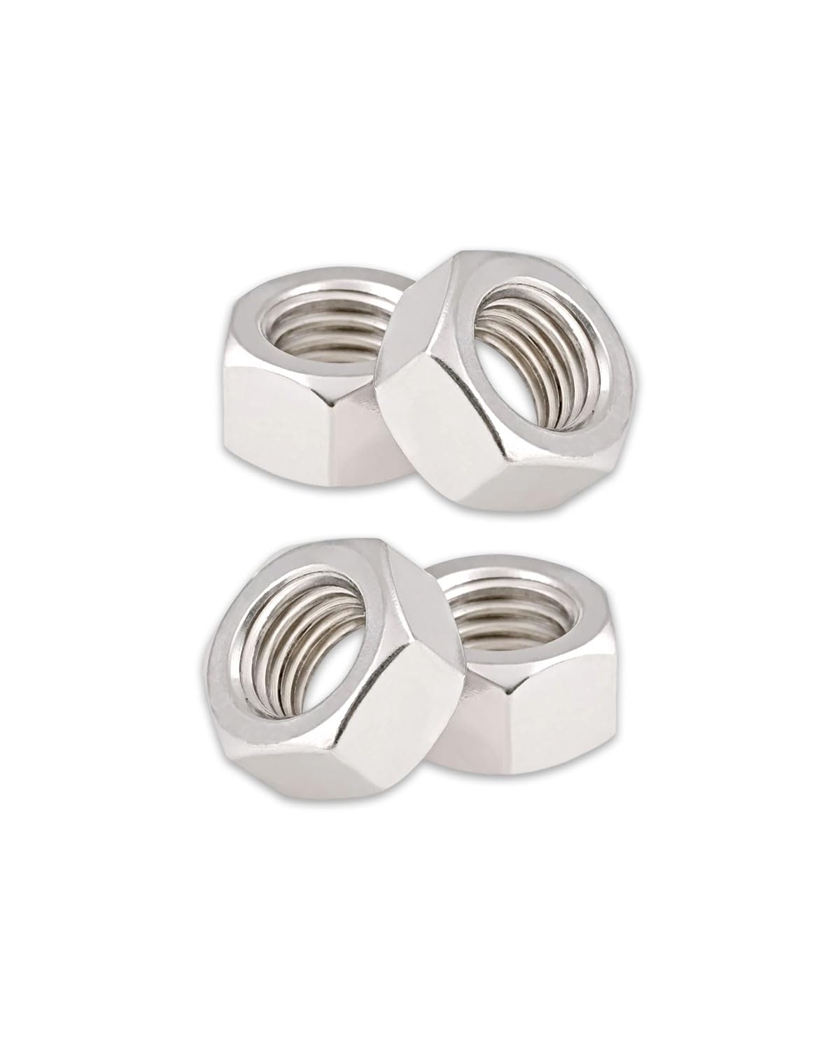1/2-13 Hex Nuts - IMScrews 304 Stainless Steel Hardware Hex Nuts - Durable and Rust-Resistant Fasteners for Home Repairs and Professional Projects Pack of 5