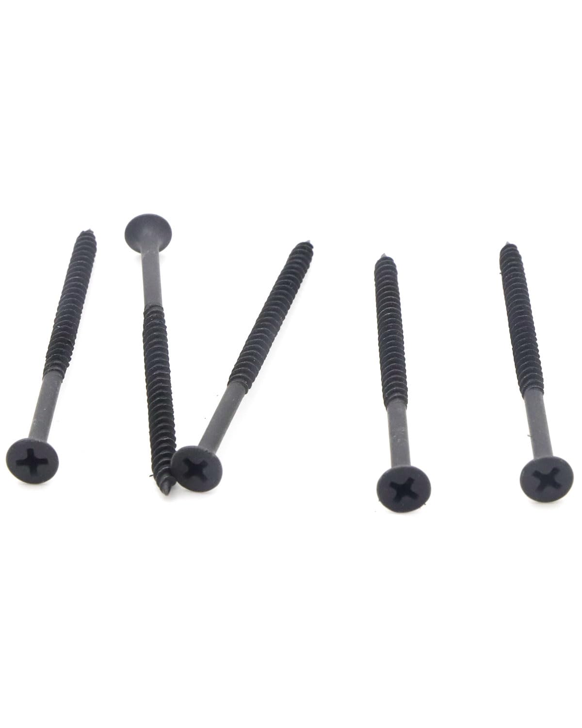 IMScrews #8x3" Phillips Carbon Steel Flat Head Sharp Point Drywall Screws, 25-Pack, Gray Phosphate Fine Thread - image 5
