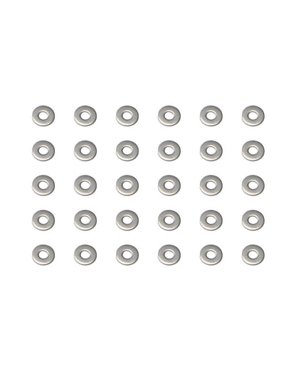 IMScrews M3 304 Stainless Steel Flat Washers for Bolts and Screws - Pack of 100 - Durable Hardware Essentials
