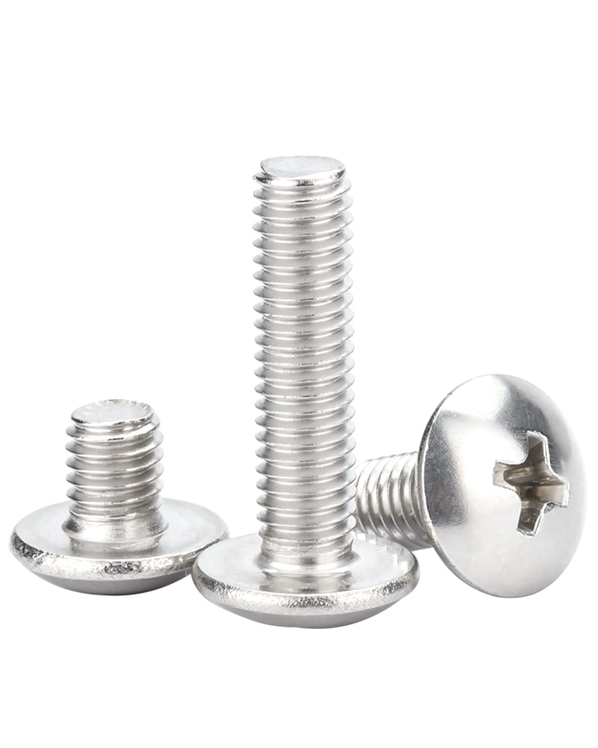 IMScrews #6-32 ¡Á 1/2" Phillips Truss Head Bolts Screws, 304 Stainless Steel Machine Screws Pack of 200 - image 3