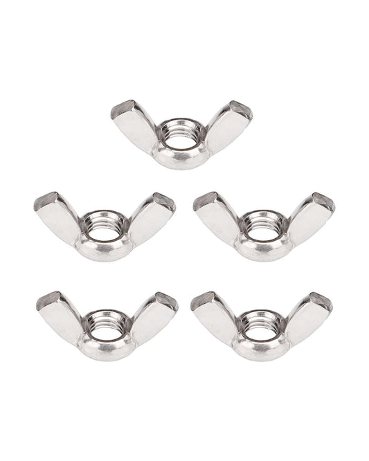 M10-1.5 Wing Nuts - IMScrews 304 Stainless Steel Wing Nuts - Durable Hardware for Home Maintenance and Professional Engineering Pack of 5