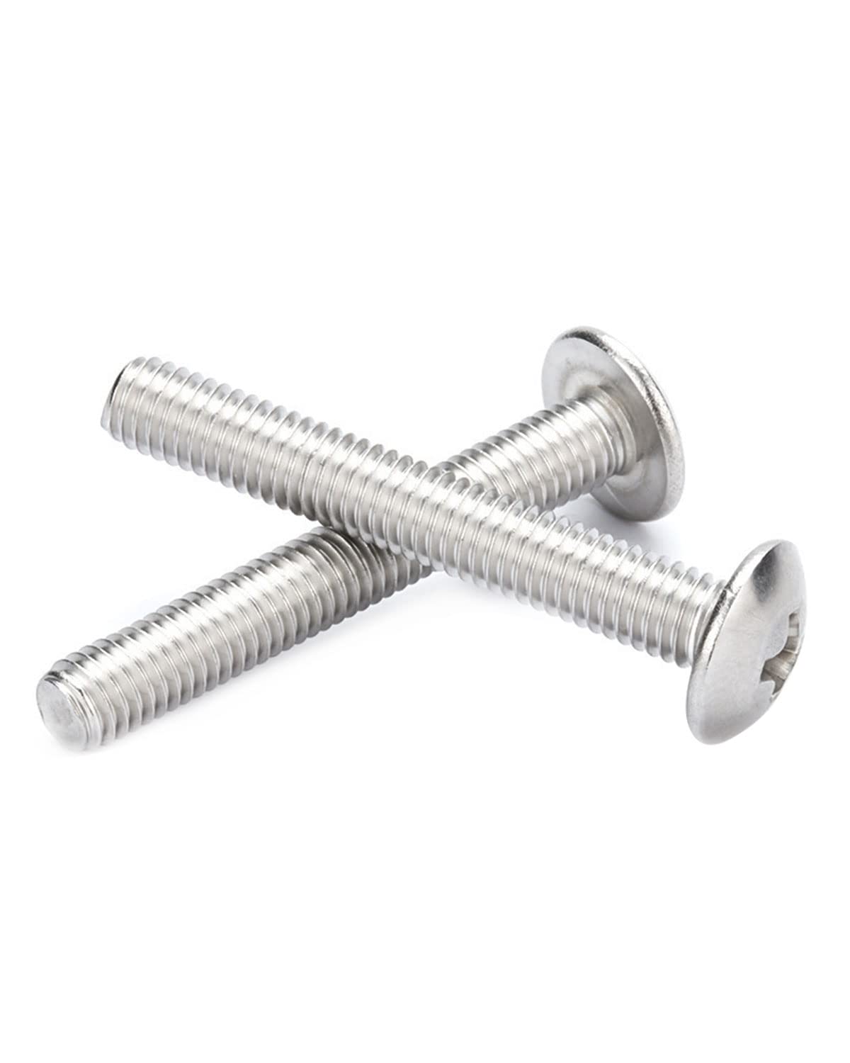IMScrews M4-0.7 x 45mm Phillips Truss Head Bolts Screws, 304 Stainless Steel Machine Screws Pack of 50