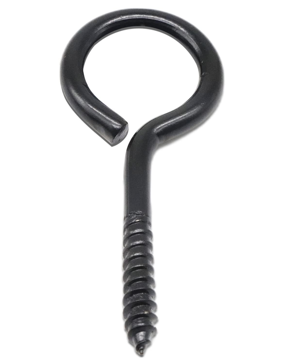 IMSCREWS 2-1/2 Inch Black Eye Hooks (20 Pack), 304 Stainless Steel Screw Eyes, Heavy Duty Rust Resistant Eye Screws for Outdoor Wood, String Lights, Wire Anchoring, Lag Thread Eye Bolts - image 5