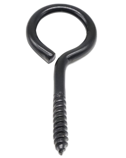 IMSCREWS 2-1/2 Inch Black Eye Hooks (20 Pack), 304 Stainless Steel Screw Eyes, Heavy Duty Rust Resistant Eye Screws for Outdoor Wood, String Lights, Wire Anchoring, Lag Thread Eye Bolts - image 5