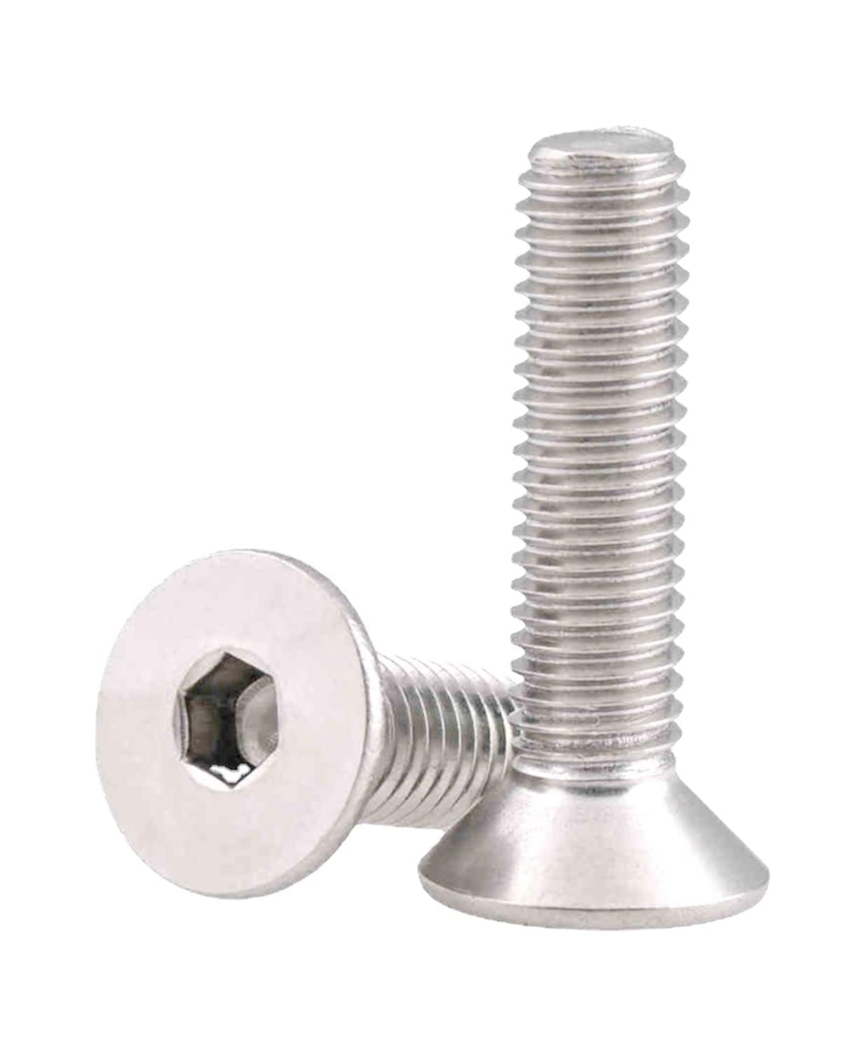 IMScrews 1/4-20 x 1-1/4" Flat Head Machine Screws, 304 Stainless Steel, Allen Drive, Pack of 75