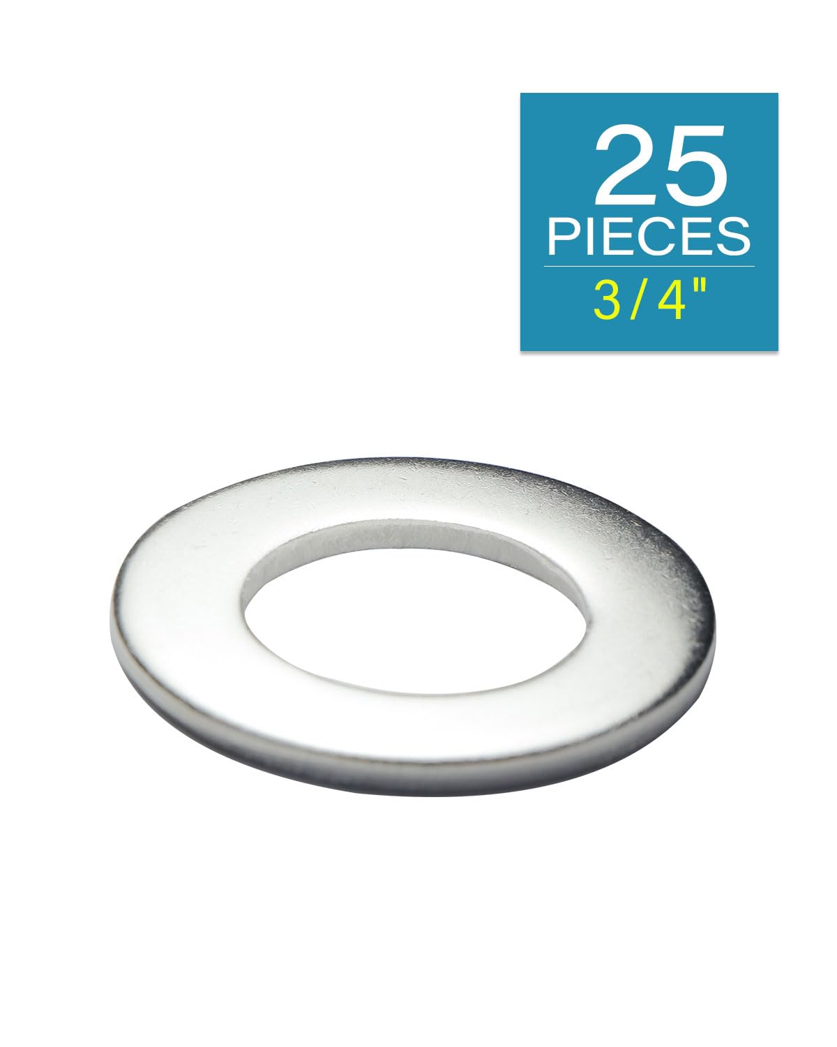 IMScrews 3/4 Inch SAE Flat Washers - Pack of 25 - Premium 304 Stainless Steel Washers for Reliable Fastening - image 2