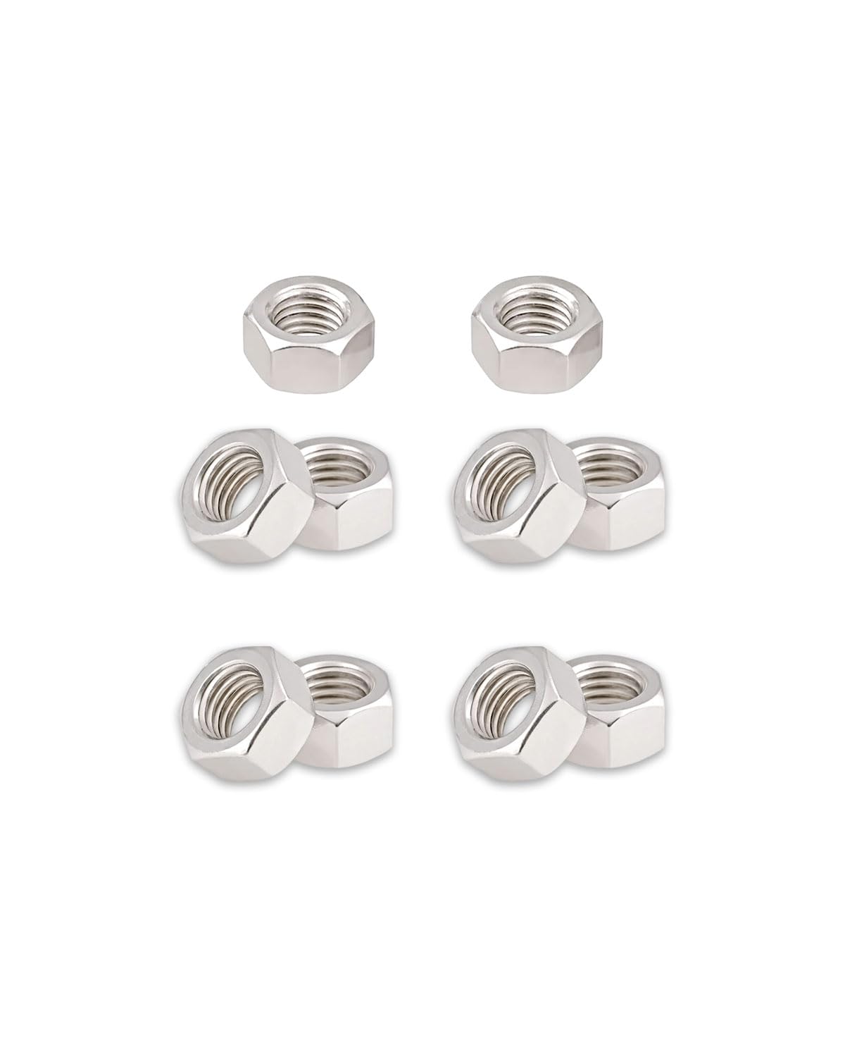 5/16-18 Hex Nuts - IMScrews 304 Stainless Steel Hardware Hex Nuts - Durable and Rust-Resistant Fasteners for Home Repairs and Professional Projects Pack of 10