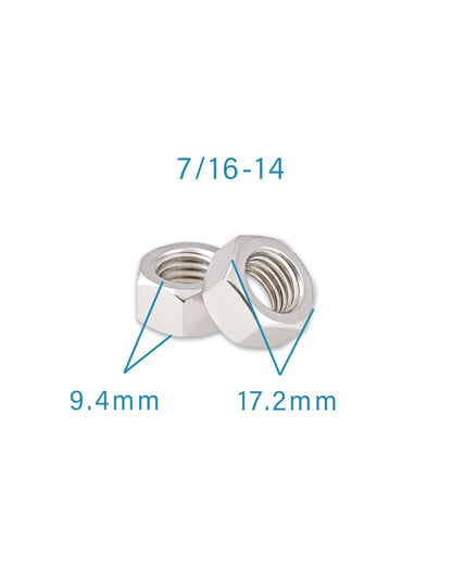 7/16-14 Hex Nuts - IMScrews 304 Stainless Steel Hardware Hex Nuts - Durable and Rust-Resistant Fasteners for Home Repairs and Professional Projects Pack of 5 - image 3